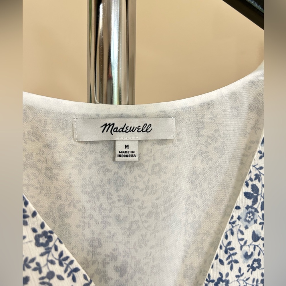 Madewell Georgette Ruffle Sleeve Top View 5